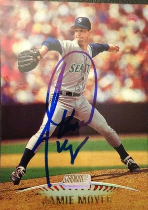 Jamie Moyer Signed 1999 Stadium Club Baseball Card - Seattle Mariners