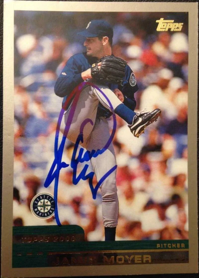 Jamie Moyer Signed 2000 Topps Baseball Card - Seattle Mariners