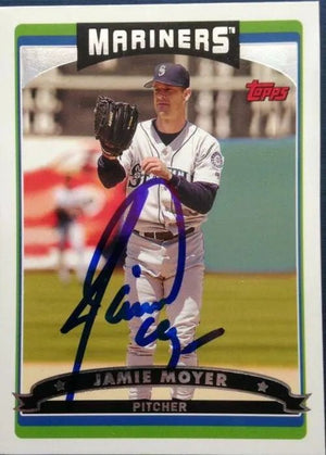 Jamie Moyer Signed 2006 Topps Baseball Card - Seattle Mariners