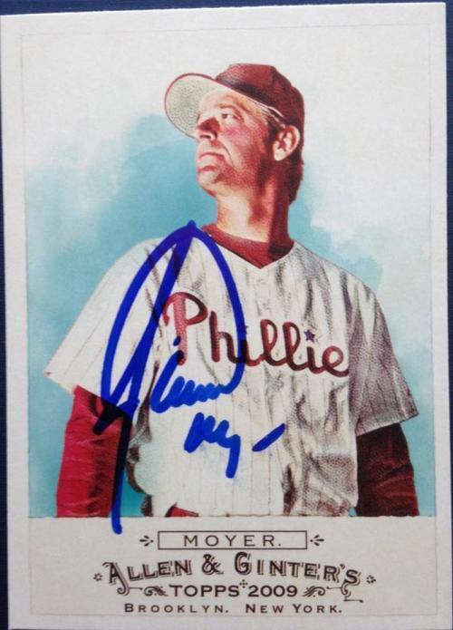 Jamie Moyer Signed 2009 Allen & Ginter Baseball Card - Philadelphia Phillies - PastPros