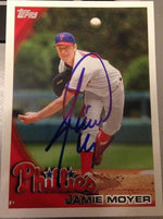 Jamie Moyer Signed 2010 Topps Baseball Card - Philadelphia Phillies - PastPros