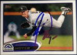 Jamie Moyer Signed 2012 Topps Baseball Card - Colorado Rockies