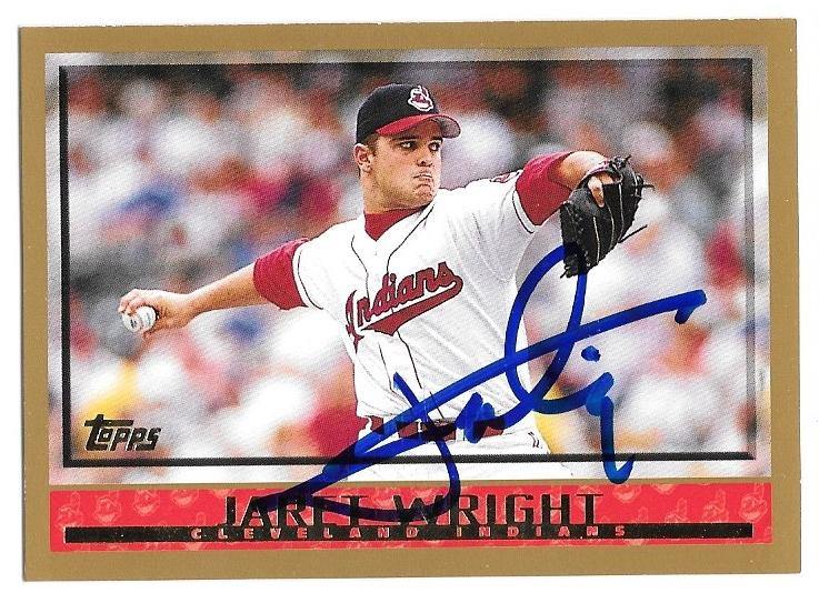 Jaret Wright Signed 1998 Topps Baseball Card - Cleveland Indians - PastPros