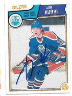 Jari Kurri Signed 1983-84 O-Pee-Chee Hockey Card - Edmonton Oilers - PastPros