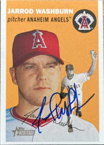Jarrod Washburn Signed 2003 Topps Heritage Baseball Card - Anaheim Angels - PastPros