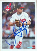 Jason Grimsley Signed 1994 Fleer Update Baseball Card - Cleveland Indians