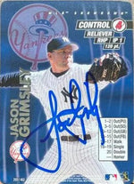 Jason Grimsley Signed 2000 MLB Showdown Unlimited Baseball Card - New York Yankees