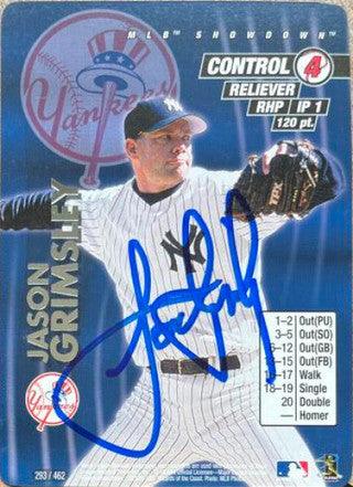 Jason Grimsley Signed 2000 MLB Showdown Unlimited Baseball Card - New York Yankees - PastPros