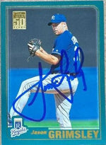 Jason Grimsley Signed 2001 Topps Baseball Card - Kansas City Royals