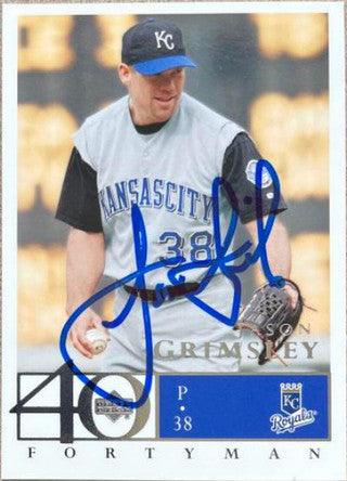 Jason Grimsley Signed 2003 Upper Deck 40 Man Baseball Card - Kansas City Royals - PastPros