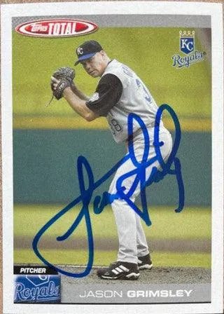 Jason Grimsley Signed 2004 Topps Total Baseball Card - Kansas City Royals