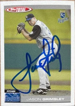 Jason Grimsley Signed 2004 Topps Total Baseball Card - Kansas City Royals