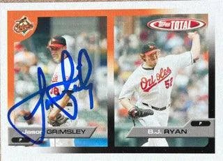 Jason Grimsley Signed 2005 Topps Total Baseball Card - Baltimore Orioles