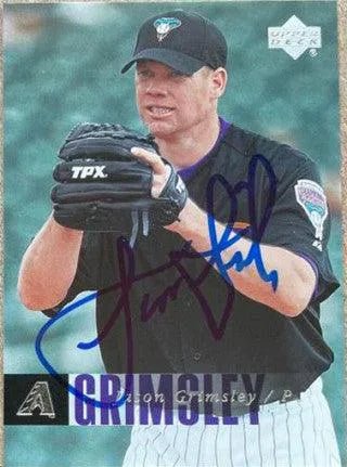 Jason Grimsley Signed 2006 Upper Deck Baseball Card - Arizona Diamondbacks