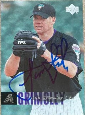 Jason Grimsley Signed 2006 Upper Deck Baseball Card - Arizona Diamondbacks