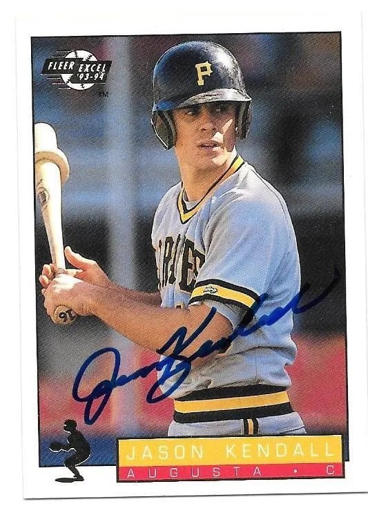 Jason Kendall Signed 1993-94 Fleer Excel Baseball Card