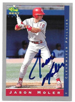 Jason Moler Signed 1993 Classic Best Baseball Card