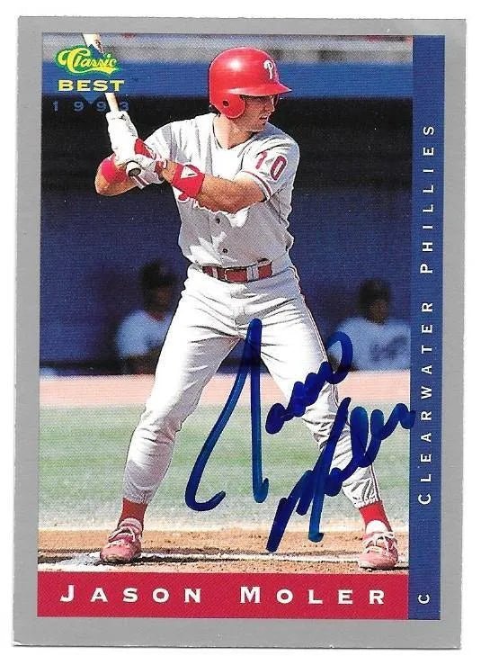 Jason Moler Signed 1993 Classic Best Baseball Card