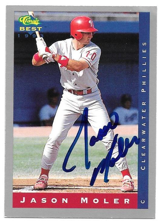 Jason Moler Signed 1993 Classic Best Baseball Card - PastPros