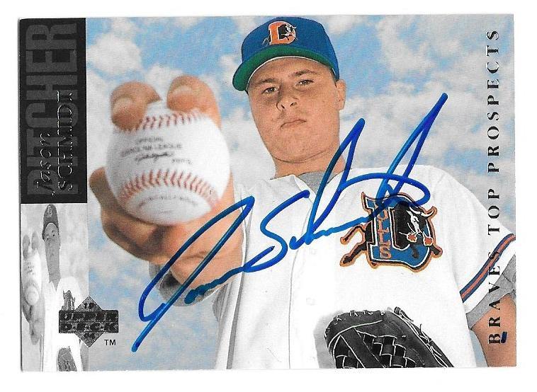 Jason Schmidt Signed 1994 Upper Deck Minors Baseball Card - Atlanta Braves - PastPros