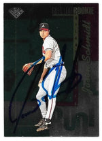 Jason Schmidt Signed 1996 Leaf Baseball Card - Atlanta Braves