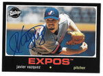 Javier Vazquez Signed 2002 Upper Deck Vintage Baseball Card - Montreal Expos - PastPros