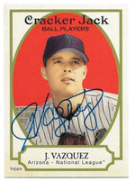 Javier Vazquez Signed 2005 Topps Cracker Jack Baseball Card - Arizona Diamondbacks