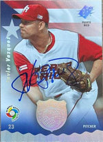 Javier Vazquez Signed 2006 SPx WBC All-World Team Baseball Card - Puerto Rico - PastPros