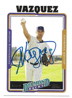Javier Vazquez Signed 2006 Topps Baseball Card - Arizona Diamondbacks