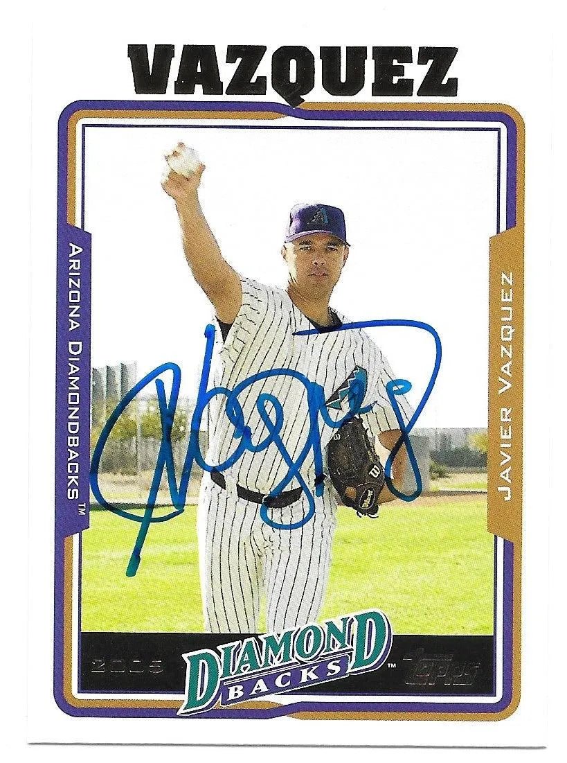Javier Vazquez Signed 2006 Topps Baseball Card - Arizona Diamondbacks