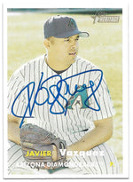 Javier Vazquez Signed 2006 Topps Heritage Baseball Card - Arizona Diamondbacks - PastPros