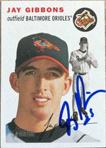 Jay Gibbons Signed 2003 Topps Heritage Baseball Card - Baltimore Orioles