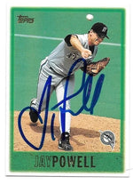 Jay Powell Signed 1997 Topps Baseball Card - Florida Marlins