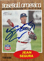 Jean Segura Signed 2011 Topps Heritage Minor League Baseball Card - PastPros