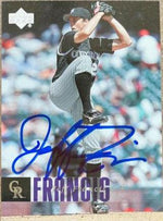 Jeff Francis Signed 2006 Upper Deck Baseball Card - Colorado Rockies - PastPros