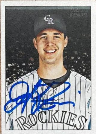 Jeff Francis Signed 2007 Bowman Heritage Baseball Card - Colorado Rockies