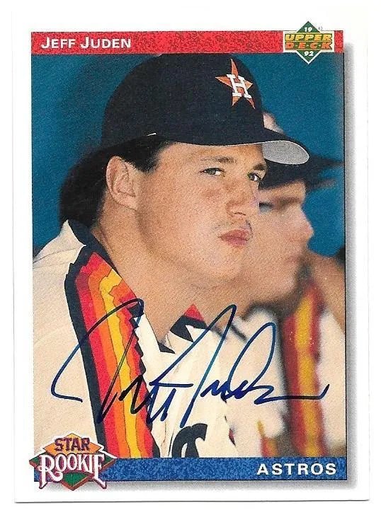 Jeff Juden Signed 1992 Upper Deck Baseball Card - Houston Astros