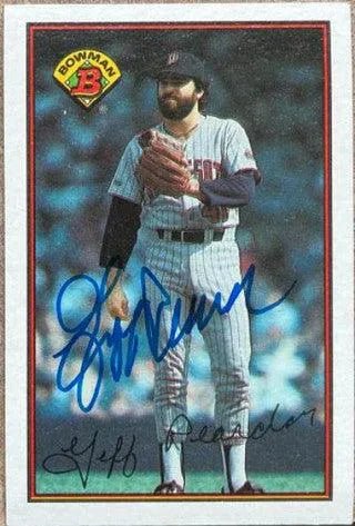 Jeff Reardon Signed 1989 Bowman Baseball Card - Minnesota Twins