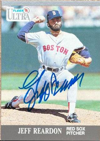 Jeff Reardon Signed 1991 Fleer Ultra Baseball Card - Boston Red Sox - PastPros