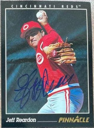 Jeff Reardon Signed 1993 Pinnacle Baseball Card - Cincinnati Reds