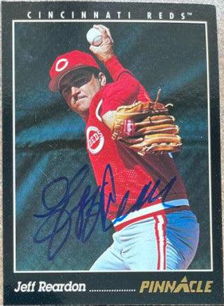 Jeff Reardon Signed 1993 Pinnacle Baseball Card - Cincinnati Reds - PastPros