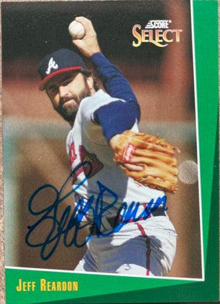 Jeff Reardon Signed 1993 Score Select Baseball Card - Atlanta Braves - PastPros