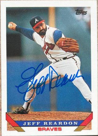 Jeff Reardon Signed 1993 Topps Baseball Card - Atlanta Braves - PastPros