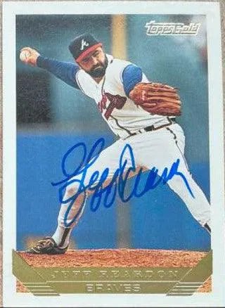 Jeff Reardon Signed 1993 Topps Gold Baseball Card - Atlanta Braves