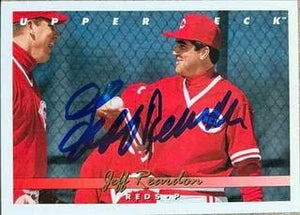 Jeff Reardon Signed 1993 Upper Deck Baseball Card - Cincinnati Reds