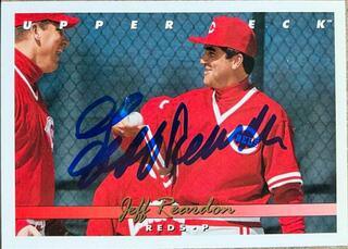 Jeff Reardon Signed 1993 Upper Deck Baseball Card - Cincinnati Reds - PastPros