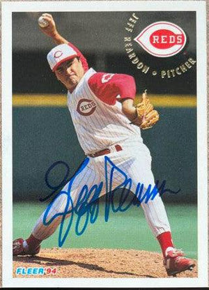 Jeff Reardon Signed 1994 Fleer Baseball Card - Cincinnati Reds - PastPros