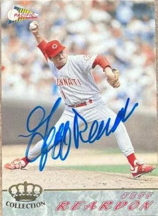 Jeff Reardon Signed 1994 Pacific Crown Collection Baseball Card - Cincinnati Reds