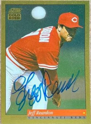 Jeff Reardon Signed 1994 Score Gold Rush Baseball Card - Cincinnati Reds
