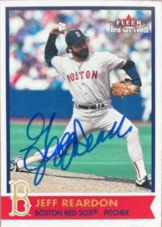 Jeff Reardon Signed 2001 Fleer 100th Anniversary Baseball Card - Boston Red Sox